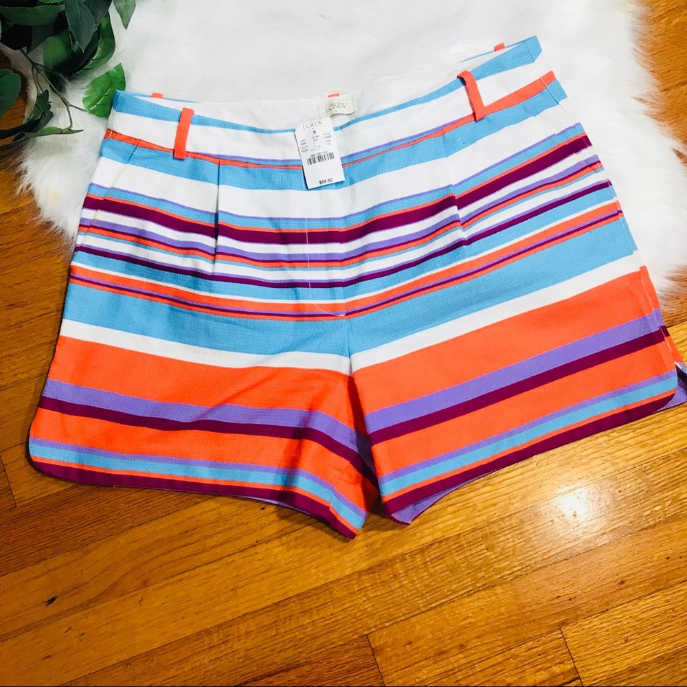 J.crew  high rise striped short - Picture 2 of 8